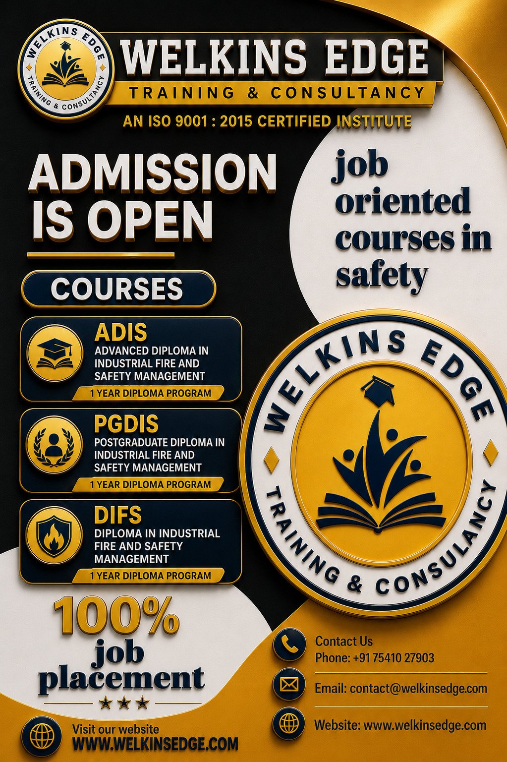 Welkins Edge Training and Consulting – Admission Open!